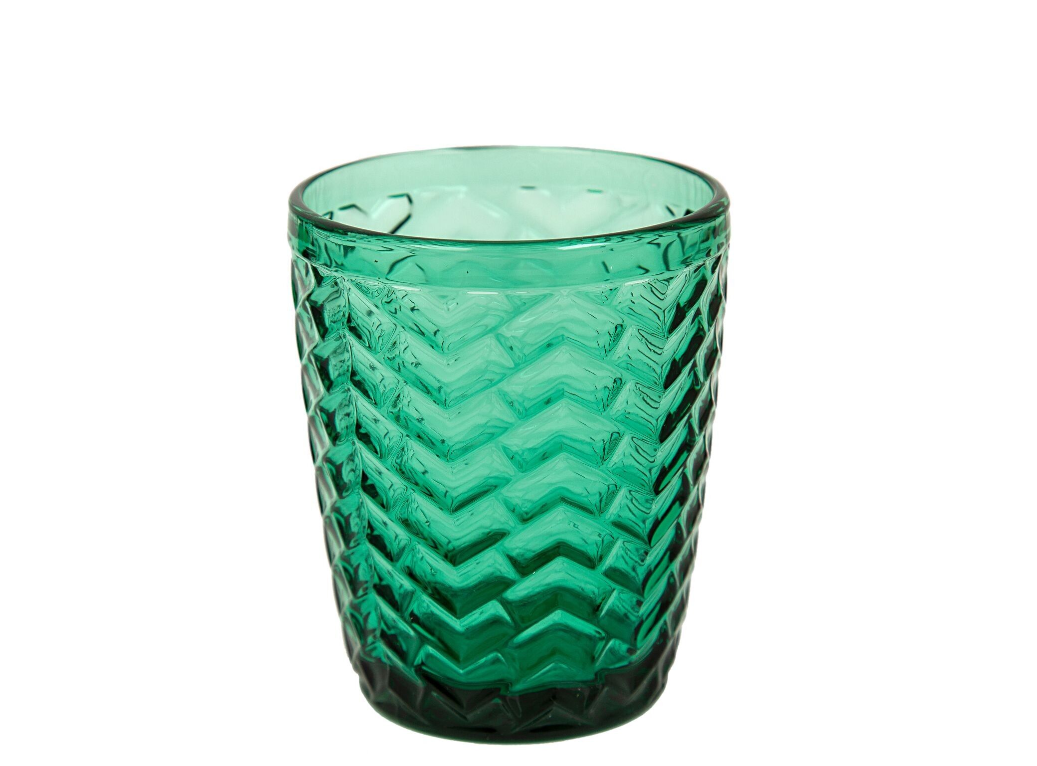 BICCHIERE IN VETRO VERDE 240ML HM843334