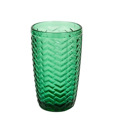 BICCHIERE IN VETRO VERDE 320ML HM843336