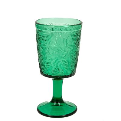 GREEN GLASS CUP 300ML HM843337
