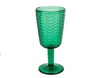 TASSE VERRE VERT 300ML 8X8X17CM HM843338