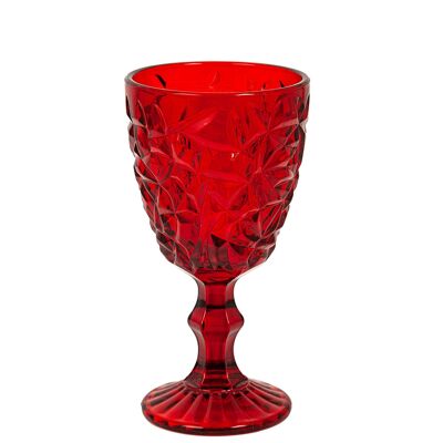 RED GLASS CUP 300ML HM843346