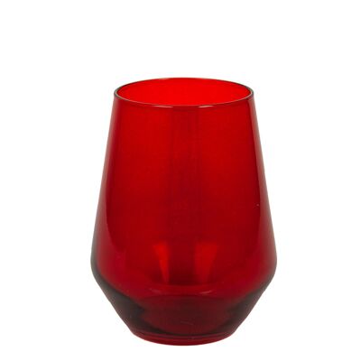 RED GLASS CUP 400ML HM843357