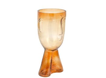 VASE EN VERRE AMBRE HM843372