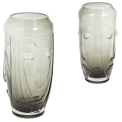 DARK GLASS VASE HM843378