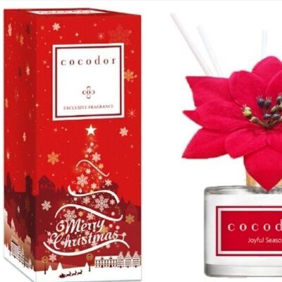 Cocodor Weihnachtsstern-Blumendiffusor | 200 ml. Parfüm „Joyful Season“