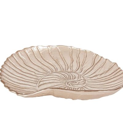 GOLDEN GLASS CONCH PLATE HM45419