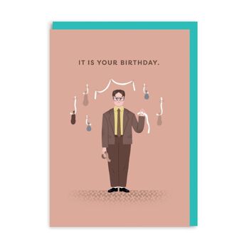 Carte d'anniversaire Dwight Schrute (8904)