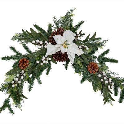 FIR TREE CENTER WITH WHITE EASTER FLOWER HM91050