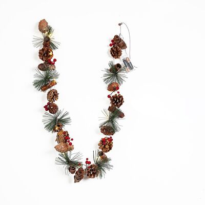 PINEAPPLE GARLAND WITH LIGHTS HM91068