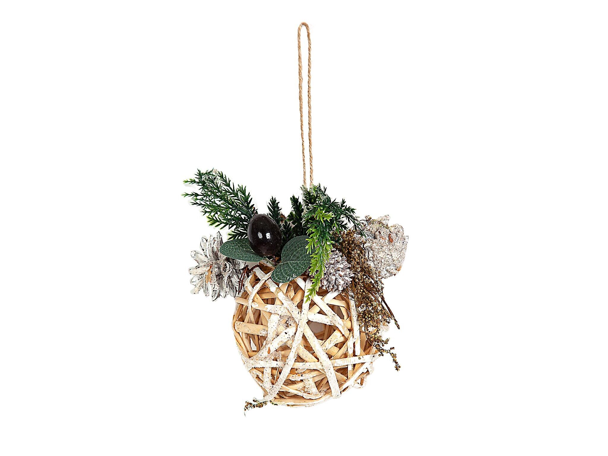 WOODEN HANGING BALL HM91080