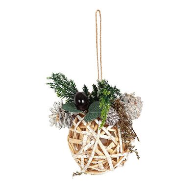 WOODEN HANGING BALL HM91080
