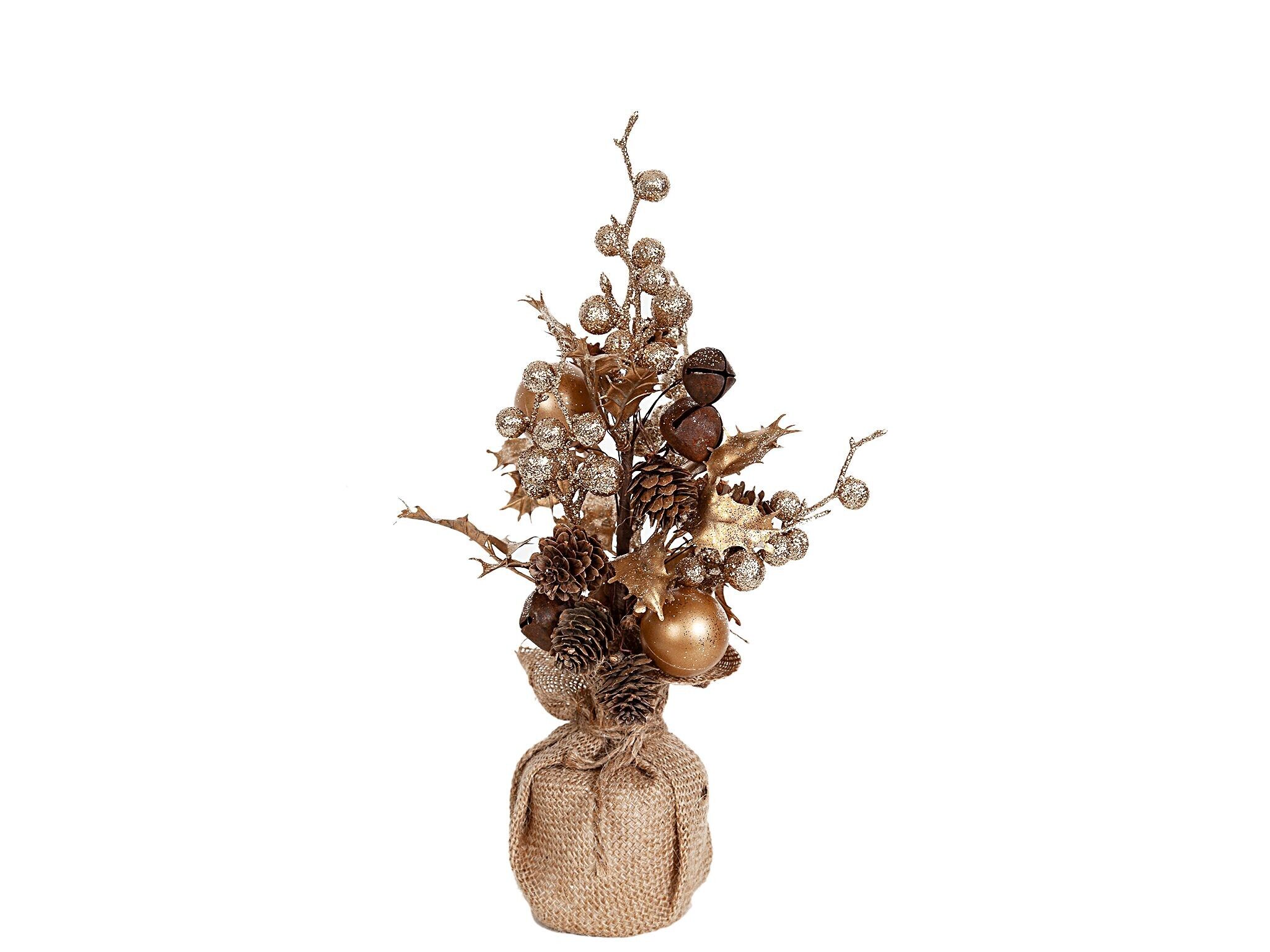 VASO DI NATALE CON SFERE E pigne HM91095