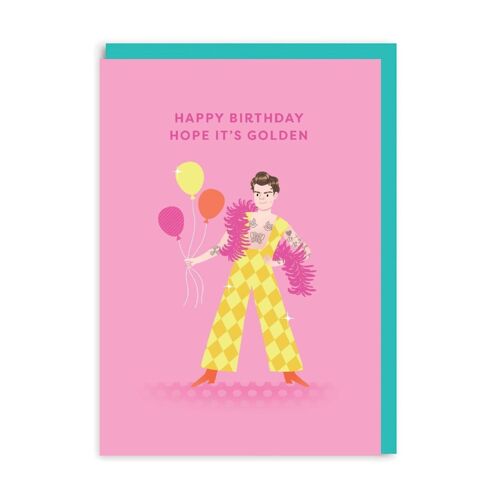 Harry Styles Golden Birthday Card (8896)