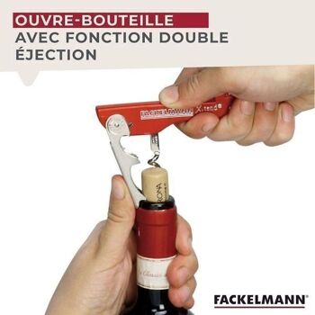 Tire-bouchon décapsuleur 13 cm Fackelmann Bar Concept 6