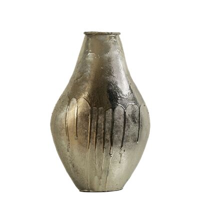 FLUID CHAMPANGE ALUMINUM VASE HM271103