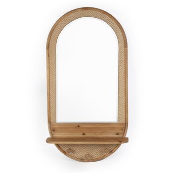 MIROIR/CINTRE EN BOIS 60X13X120CM HM311104