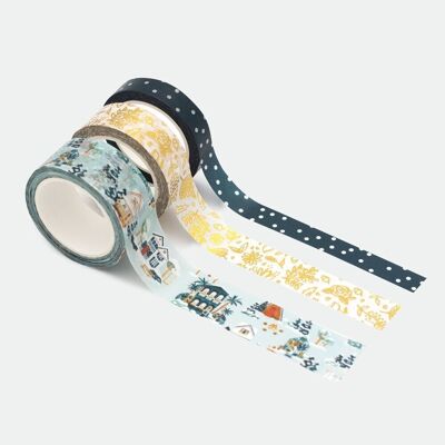 Washi Tapes Verschneites Haus