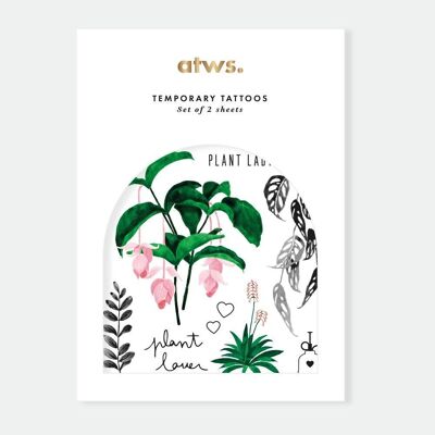 Tattoos Plant set