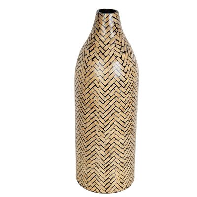BAMBOO VASE WITH INSULATION 20X20X57CM HM11004