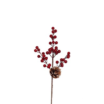 MISTLETOE BRANCH WITH PINEAPPLE 8X8X34CM HM91104