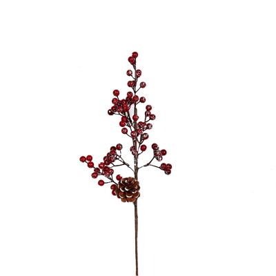 MISTLETOE BRANCH WITH PINEAPPLE 8X8X50CM HM91105