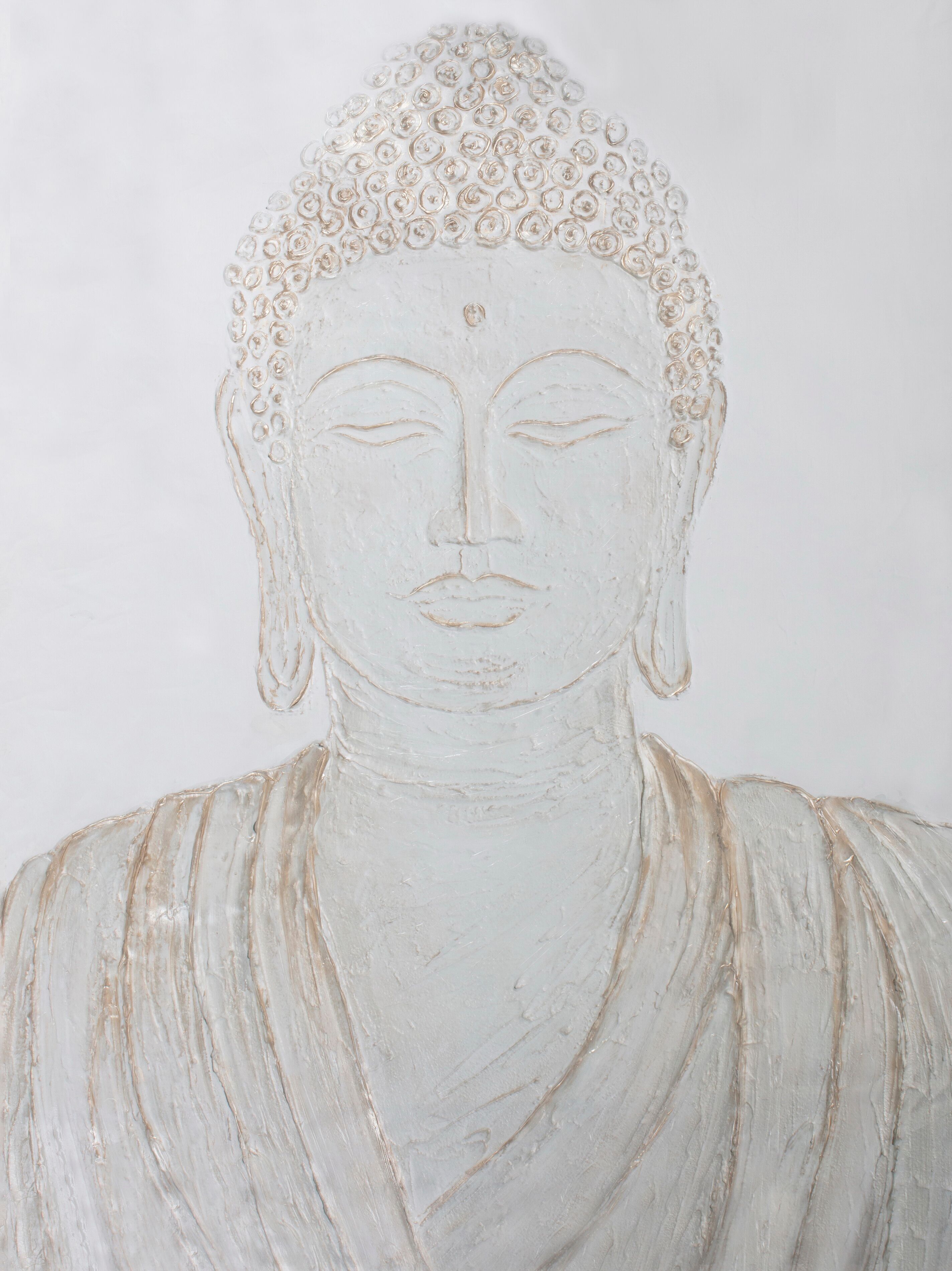 DIPINTO PITTURA A OLIO BUDDHA HM402009