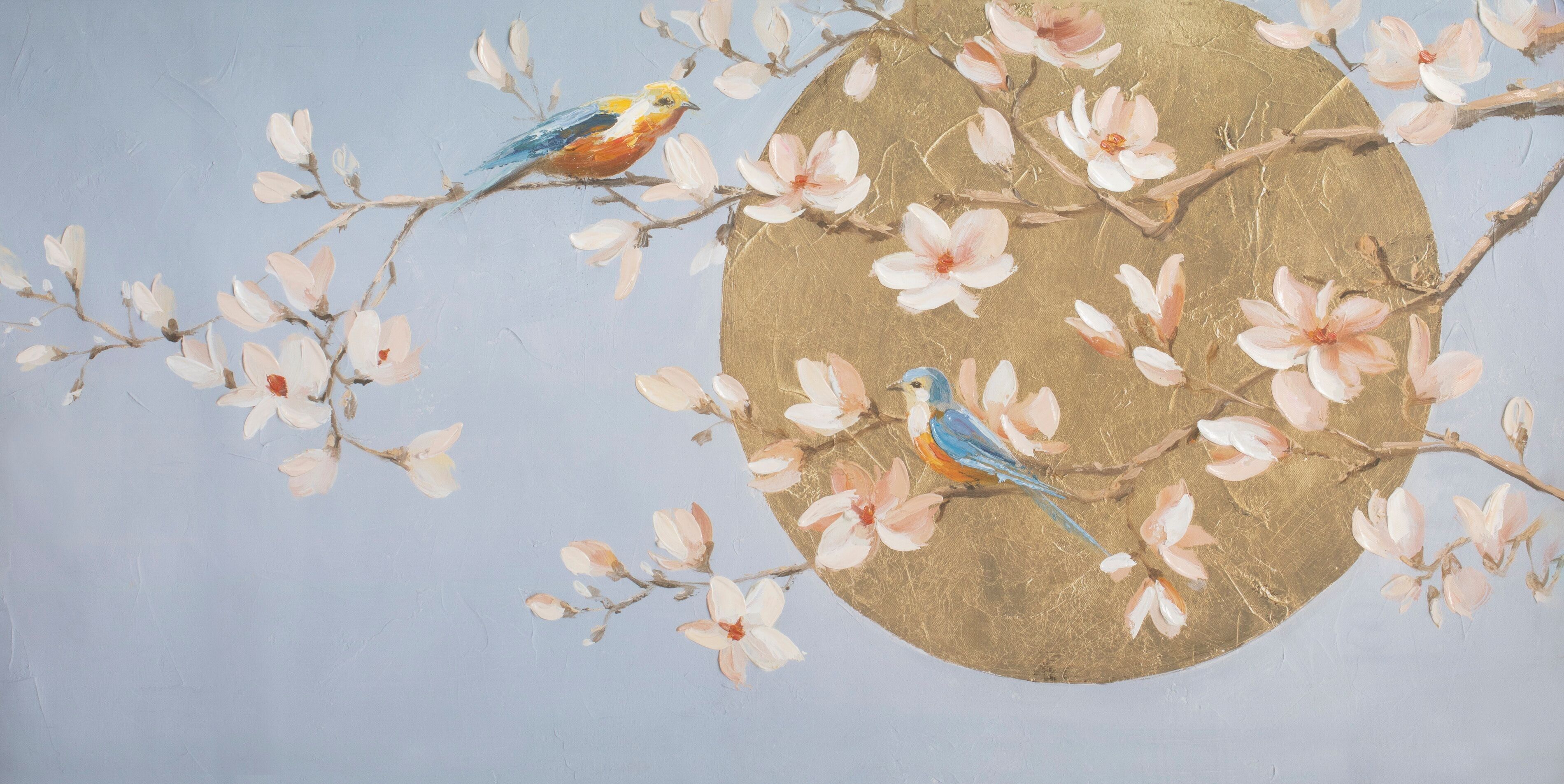 GOLDEN GEMALTES ÖLGEMÄLDE HM402010