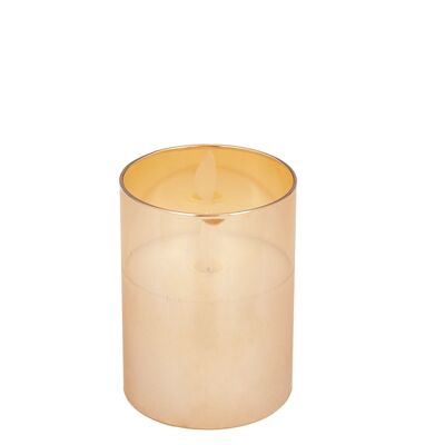 CANDLE WITH ELECTRIC GLASS 8X8X10CM HM843391