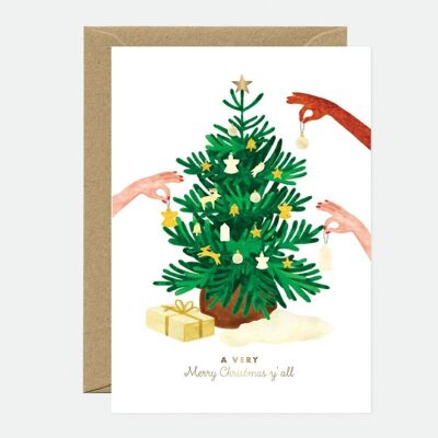 Gold-Weihnachtsbaum-Chic