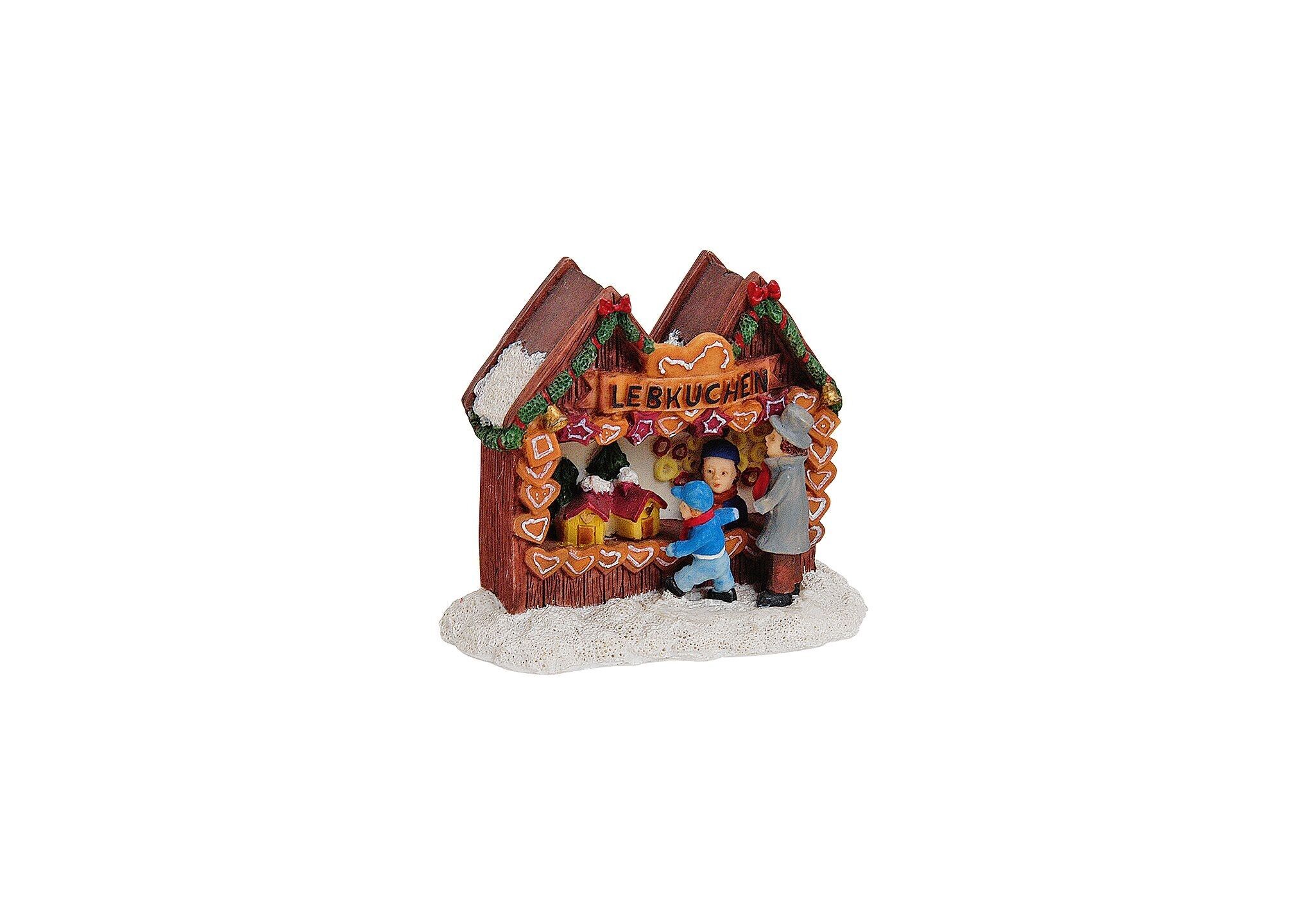 Miniatur Lebkuchen-Stand aus Poly, B9 x T4 x H8 cm