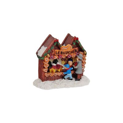 Miniatur Lebkuchen-Stand aus Poly, B9 x T4 x H8 cm