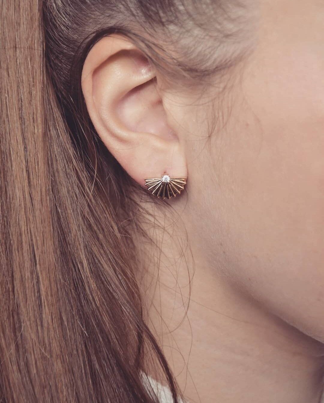 PAGODA-Ohrringe vergoldet