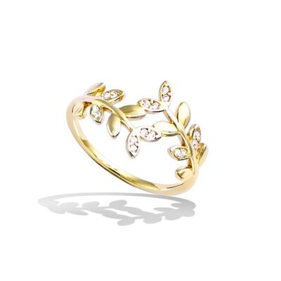 SPEZIA Ring in Gold Plated and Zirconium