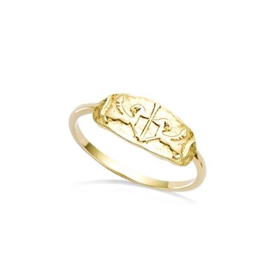 CLEOPATRE-Ring vergoldet