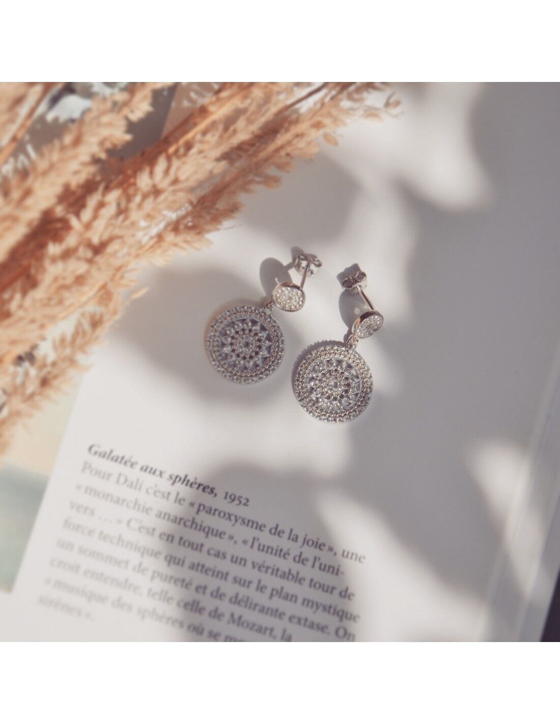 BRISBANE-Ohrringe aus Silber und Zirkonium