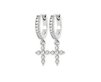 Boucles d'Oreilles SINNER en Argent et Zirconium