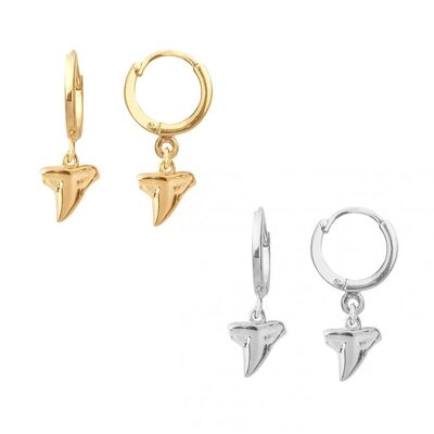 SQUALE-Ohrringe in Silber oder vergoldet