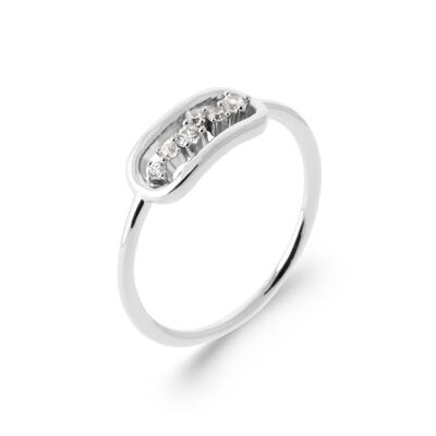 MANADO-Ring aus Silber und Zirkonium