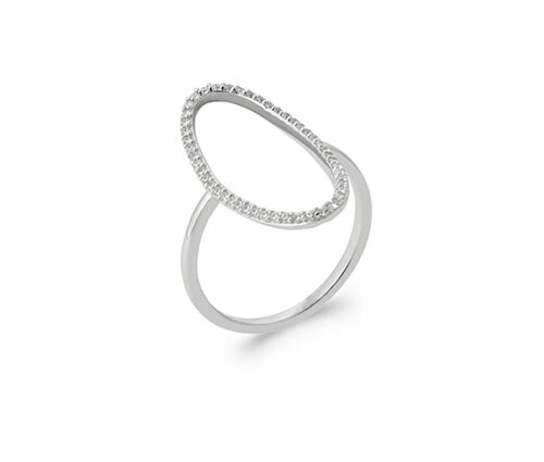 Bague STAPPLE en Argent et Zirconium