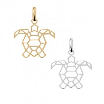 Colgante ORIGAMI TORTUGA Chapado en Oro o Plata