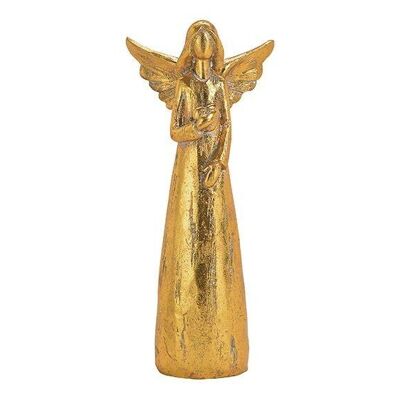 Angel made of poly gold (W / H / D) 10x24x7cm