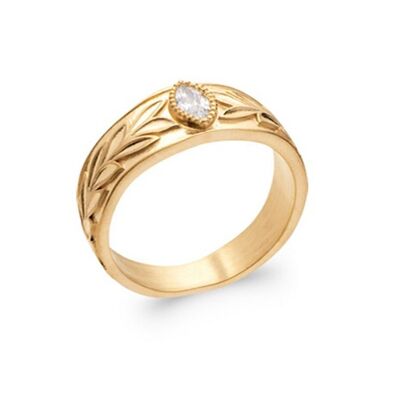 ROMA Ring vergoldet