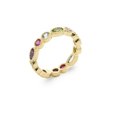 JAIPUR Ring in Gold Plated and Zirconium