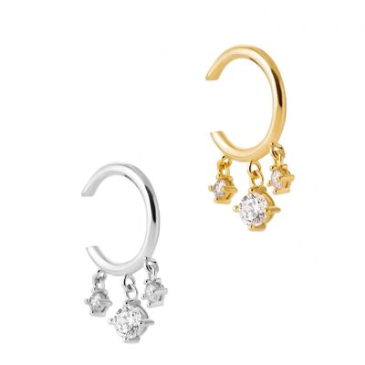 KYTHNOS Ear Ring in Gold Plated and Zirconium