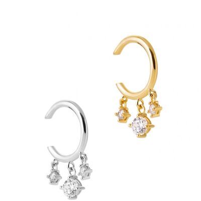 KYTHNOS Ear Ring in Gold Plated and Zirconium