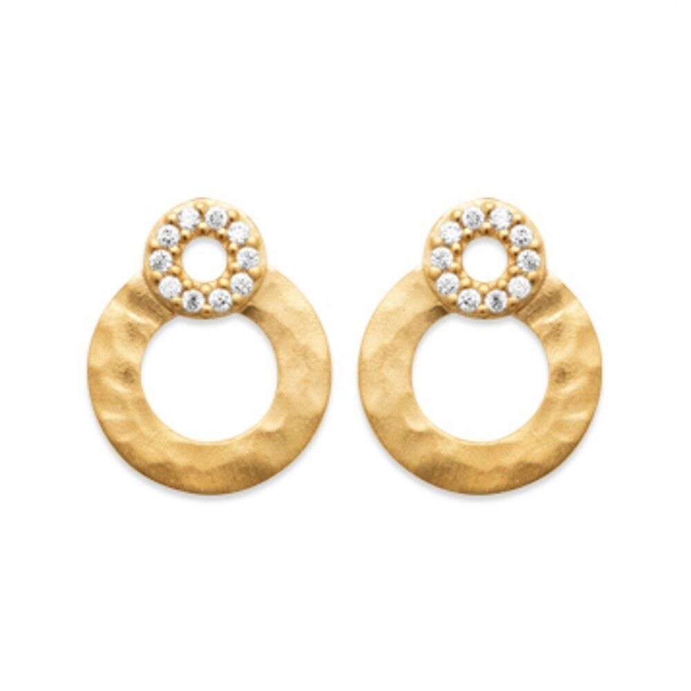 SALINES-Ohrringe aus vergoldetem Zirkonium