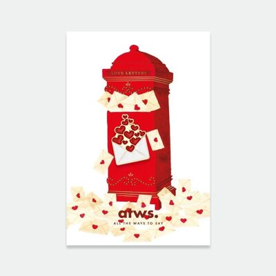Hearts Envelop - Pin's
