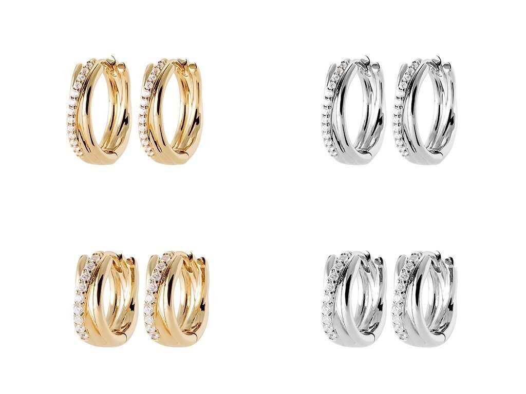 MARBELLA-Ohrringe in Silber oder vergoldet