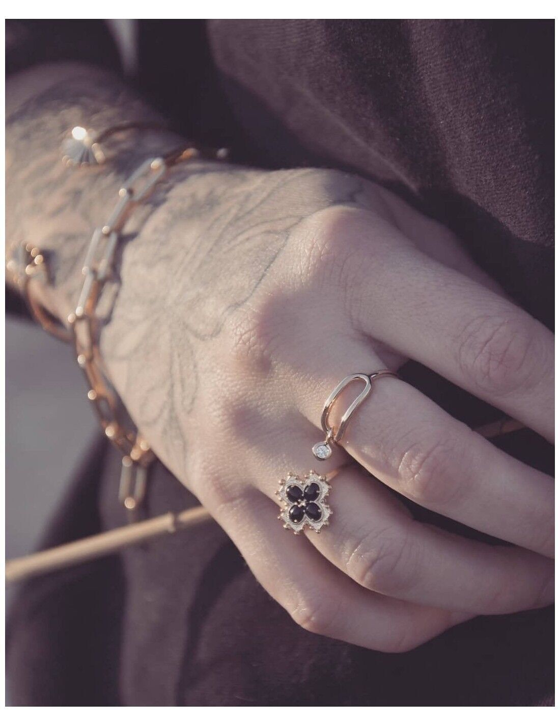 HABEMUS-Ring vergoldet