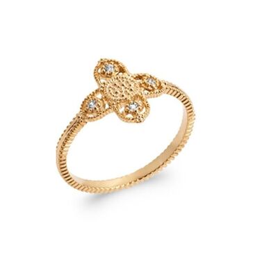 FIRENZE Ring in Gold Plated and Zirconium